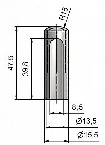 Návlek EXPERT 13.5 ABS 9596 plastový