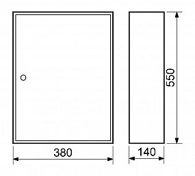 TS.150.D1 skříňka na 150 klíčů 55x38x10 mm