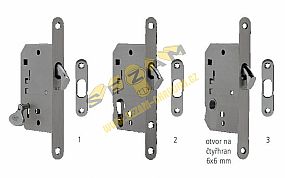 Zámek na posuvné dveře nerez ATZ