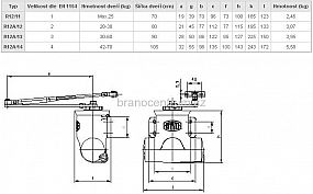BRANO R12 dveřní zavírač