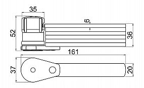 RR.9040 skládací zámek na kolo