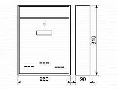 Poštovní schránka RADIM malá