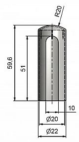 Návlek TRIO 20 ABS 9592 plastový