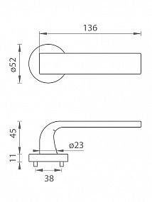 TI CINTO R 2732 rozetové kování Titan