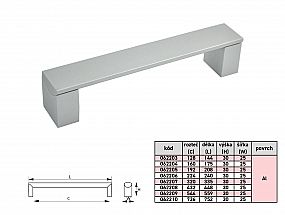 KORA 128/142 úchytka AL