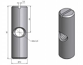 Matice válečková M8-12x40/20 8692