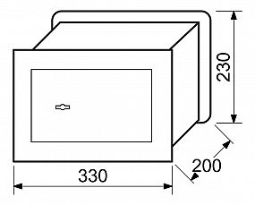 RS.23.SK sejf na klíč do zdi