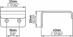 Úchytka 2372 nerez