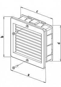 Větrací mřížka 150x150 mm bílá