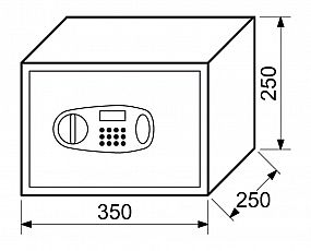 RS.25.LCD sejf kódový