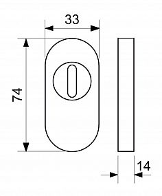 SR.4100.ZA.14.N rozeta s překrytím