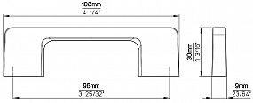 Úchytka 2027 chrom lesk ZN1