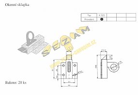 K 320 okenní sklapka KOMAS