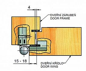 Sada dveřních závěsů 3D-20/18 S3 5572