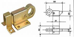 K 320 okenní sklapka žlutý ZN 032095 očko vzadu