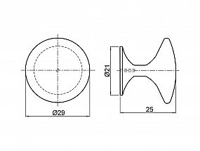 Knopek GLABRO 29,5 mm