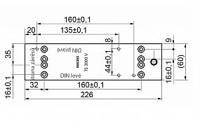 GEZE montážní deska těla TS3000  011230