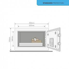 YALE YSV/170/DB2/ yale safe mini black trezorek