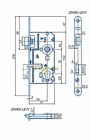 K 221 P 72/77 mm D55 VL