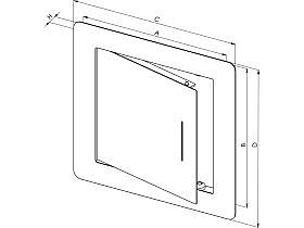 HACO nerezová dvířka exkluziv 200x200 mm