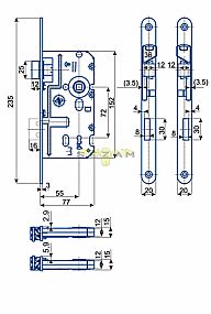 K 220 P 72/77 mm D55 OK