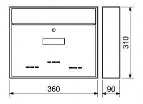 Poštovní schránka BK.31.D s otvory