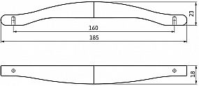 Úchytka 2356 antracit lesk