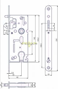 K 106 A PL 72/60 mm D40 VL s hákem