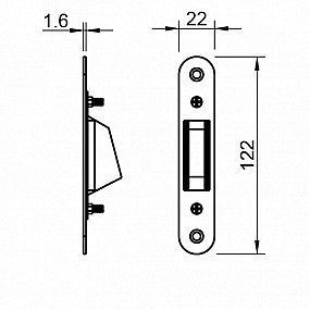 TI - Protiplech magnetický 2865 BS - černá mat