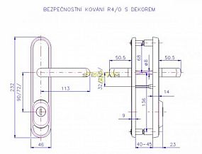 R 4 /O/DEKOR/90 klika-klika BT4 titan