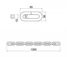 RR.10x5000 řetěz