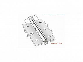 Závěs KZ NEREZ 60x40x1,2 mm 039137