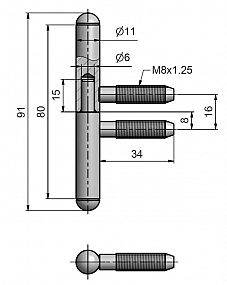 Závěs okenní 11x80 UR25 9120 surový