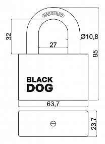 RV.BLACKDOG visací zámek