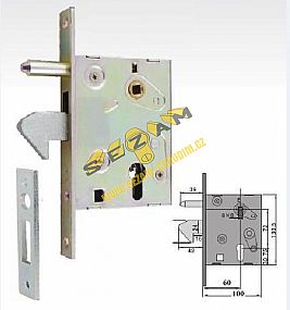 Zámek H/35-64A D60/72 s trnem na branu