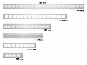 Větrací mřížka 60x250mm F1 přírodní elox