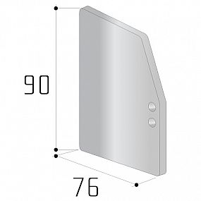 Záslepky pro garnyž S80N - boční a horní zavěšení