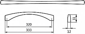 Úchytka 2198 antik ocel efekt