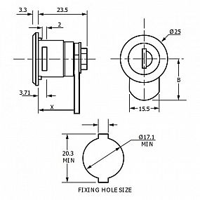 Zámek EUROLOCK F342-0002