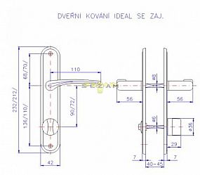 IDEAL klika-klika chrom 72 klíč