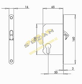 Zamek s hackem ATZ 1173 PZ NEREZ