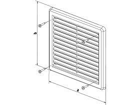 Větrací mřížka Krytka 200x300 mm bílá