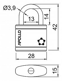 RV.APOLLO.25.visací zámek