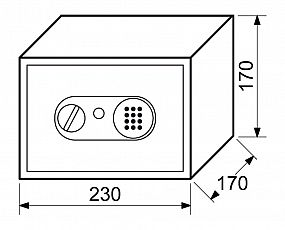 Nábytkový sejf RS.17.EDN s elektronickým zámkem