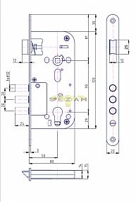 K 114 PP!! PL 90/80 D50 VL bezpečnostní protipožární