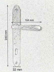 INDIVIDUAL štítové kování broušený chrom