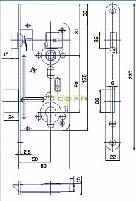 K 102 PP!! PL 90/80 D50 VL bezpečnostní Protipožární