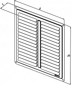 Větrací mřížka Krytka 200x200 mm nerez