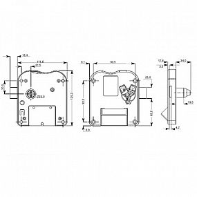 Moncovní zámek EURO-LOCKS 2786