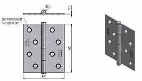 KZ 80 BEZ prolisu 8281 modrý zinek 8210